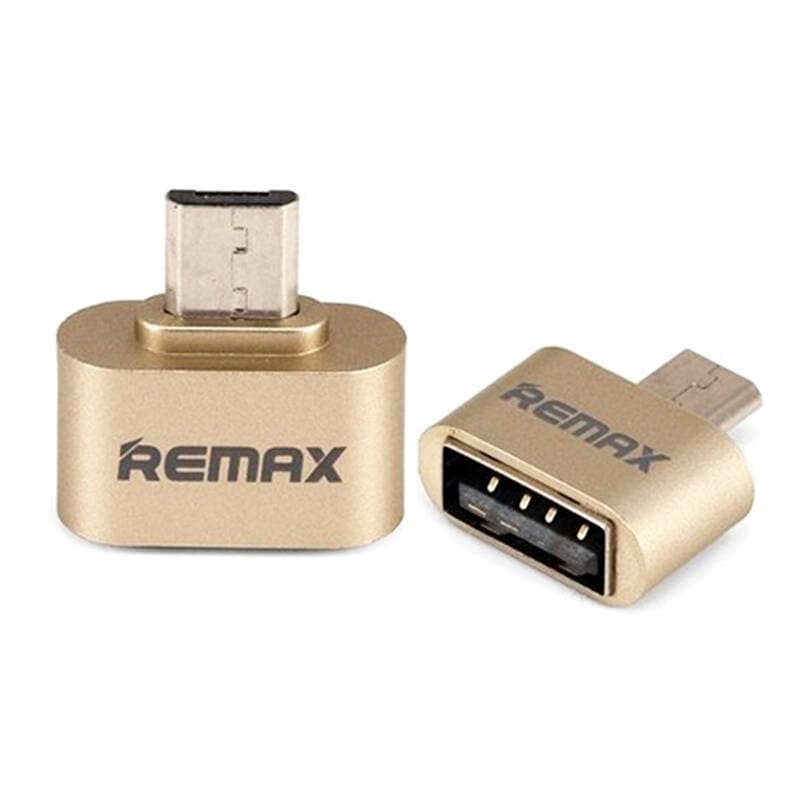 تبدیل OTG میکرو یو اس بی ریمکس Remax بسته 10 عددی فلزی — تصویر ۴