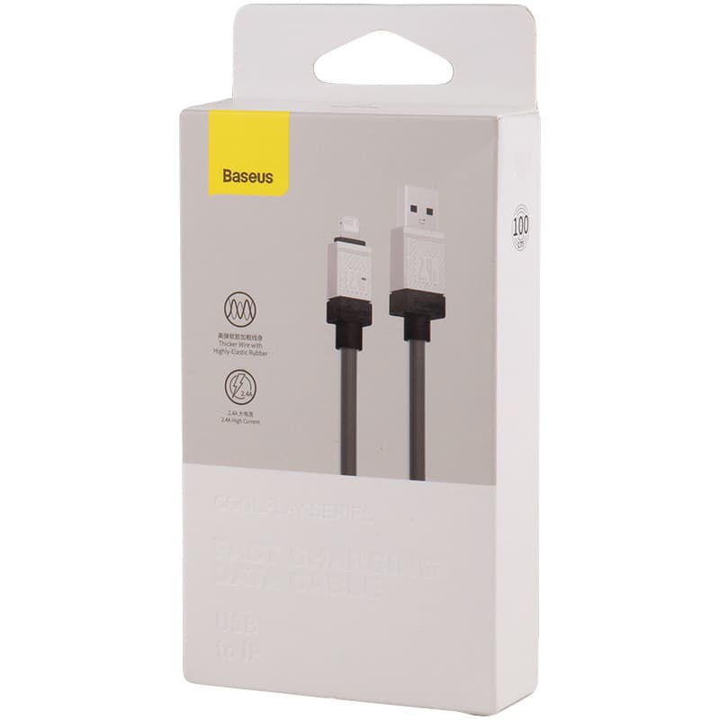 کابل لایتنینگ فست شارژ 2.4 آمپر باسئوس CoolPlay CAKW0004 طول 1 متر — تصویر ۲