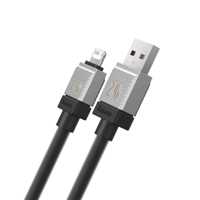 کابل لایتنینگ فست شارژ 2.4 آمپر باسئوس CoolPlay CAKW0004 طول 1 متر — تصویر ۶