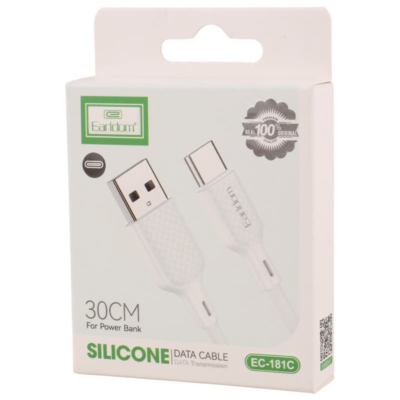 کابل کوتاه تایپ سی ارلدام EC-181C طول 30 سانتی متر — تصویر ۶