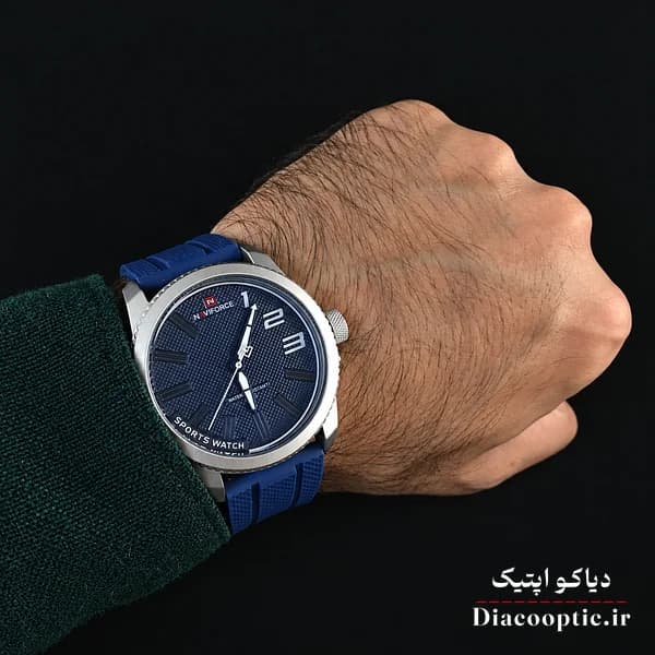 ساعت مچی اورجینال مردانه موتور ژاپن برند نیوی فورس مدل NF9202 بند رابر — تصویر ۷