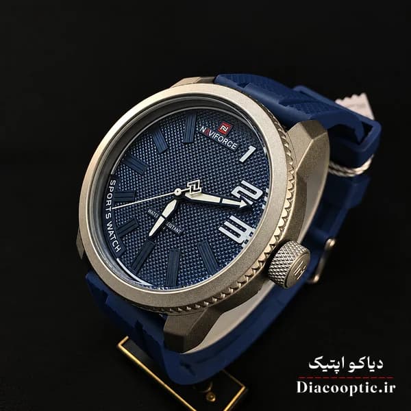 ساعت مچی اورجینال مردانه موتور ژاپن برند نیوی فورس مدل NF9202 بند رابر — تصویر ۳