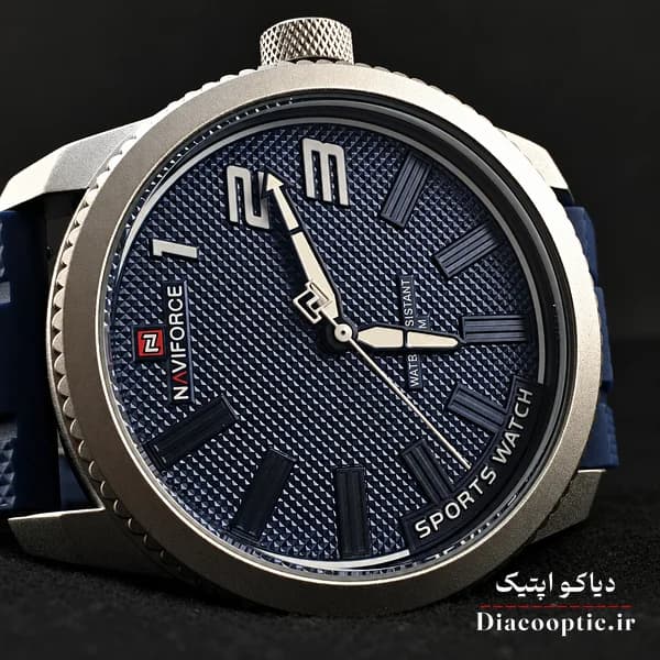 ساعت مچی اورجینال مردانه موتور ژاپن برند نیوی فورس مدل NF9202 بند رابر — تصویر ۴