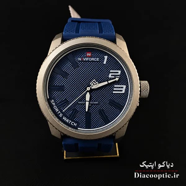ساعت مچی اورجینال مردانه موتور ژاپن برند نیوی فورس مدل NF9202 بند رابر — تصویر ۲