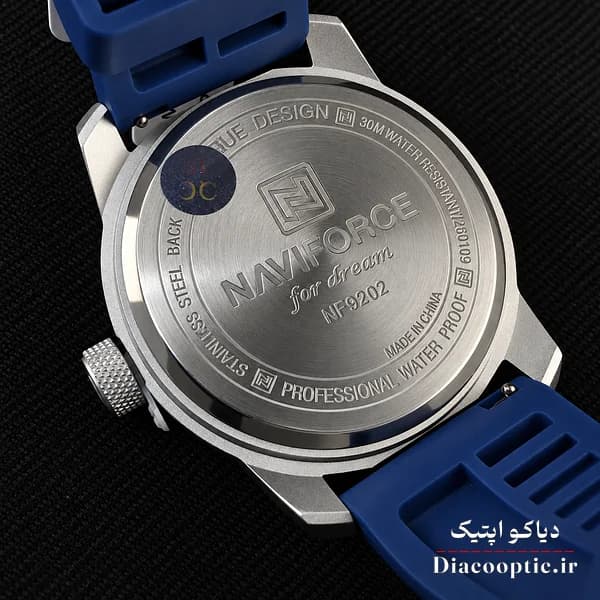 ساعت مچی اورجینال مردانه موتور ژاپن برند نیوی فورس مدل NF9202 بند رابر — تصویر ۶