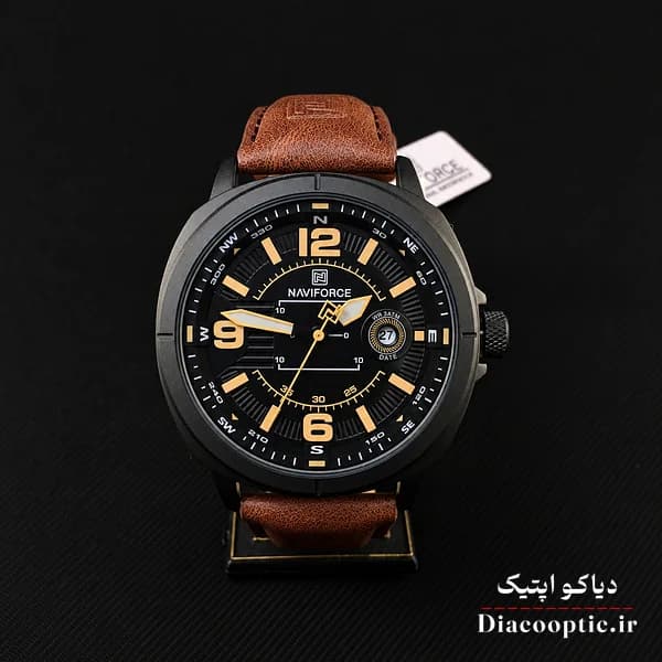 ساعت مچی اورجینال مردانه برند نیوی فورس مدل NF8078 چرمی — تصویر ۲