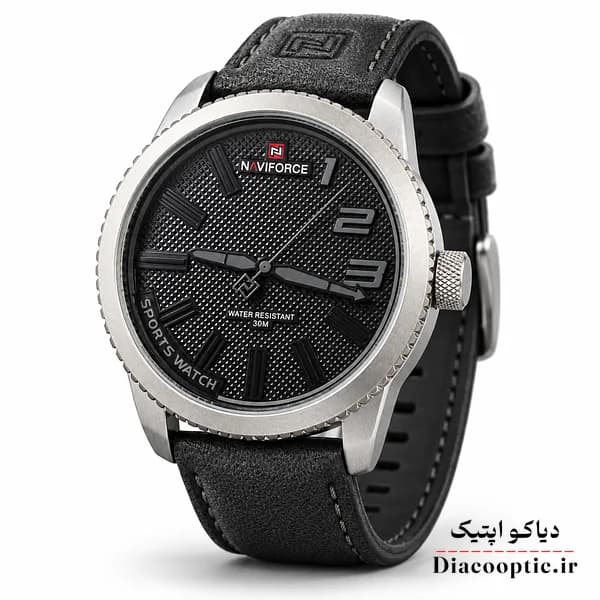 ساعت مچی اورجینال مردانه موتور ژاپن برند نیوی فورس مدل NF9202 چرمی
