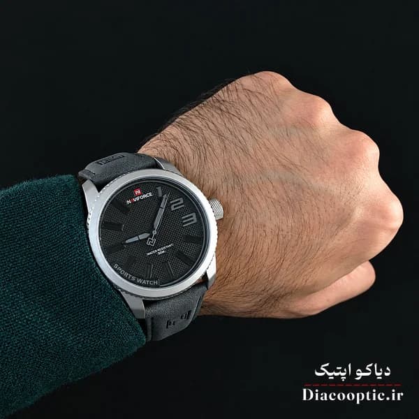 ساعت مچی اورجینال مردانه موتور ژاپن برند نیوی فورس مدل NF9202 چرمی — تصویر ۷