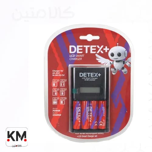 شارژر و باتری نیم قلمی +DETEX