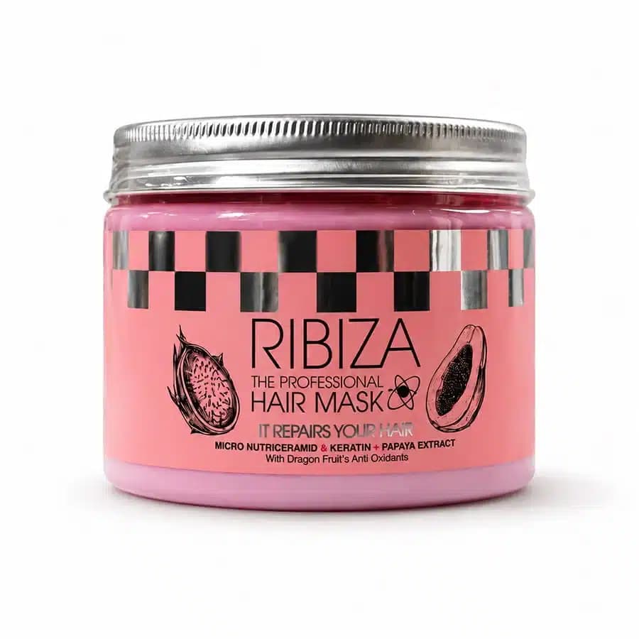 ماسک مو ریبیزا Ribiza داخل حمام 500 گرمی حاوی کراتین