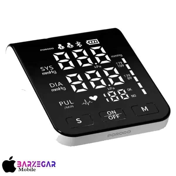 فشارسنج دیجیتالی بازویی پرودو مدل Porodo PDB01A2WH با حافظه دو کاربره
