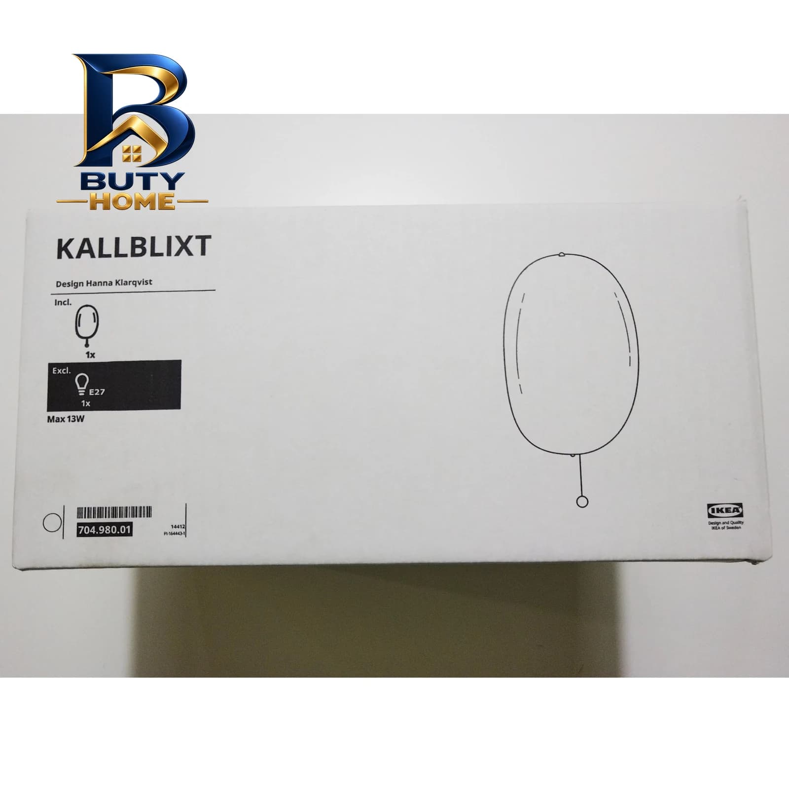 چراغ دیواری ایکیا مدل KALLBLIXT کد 704.980.01 — تصویر ۵