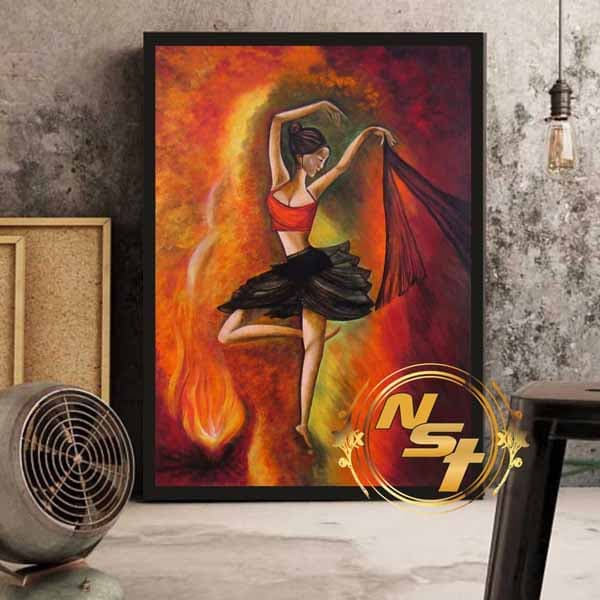 تابلو دکوراتیو نقاشی رقصنده کد GH095