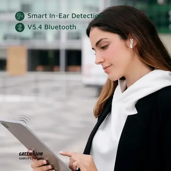ایرپاد گرین لاین مدل Green Lion River Plus True Wireless Earbuds GNRVPSTWSBK — تصویر ۸