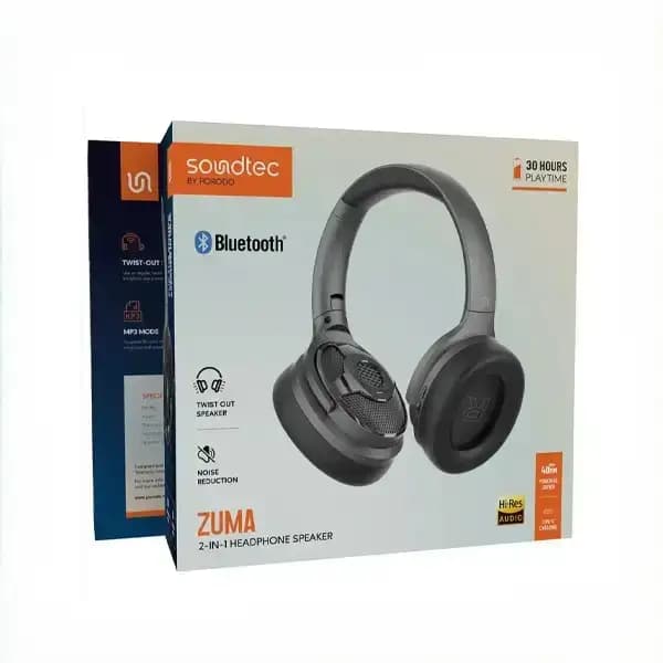 هدست و اسپیکر بلوتوثی پرودو مدل Porodo Soundtec Zuma 2-IN-1 PDSTHPV18 — تصویر ۳