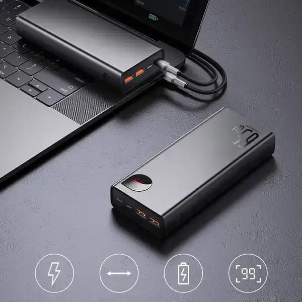 پاوربانک 65 وات 20000 هزار بیسوس مدل Baseus Adaman PPIMDA-D01 — تصویر ۴