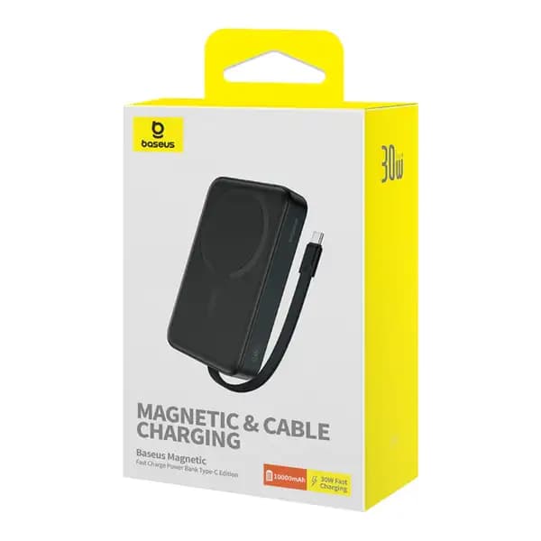 پاوربانک 10000 هزار 30 وات بیسوس مدل Baseus Magnetic Cable charging PPCXM10T P1002210B113-00 — تصویر ۷