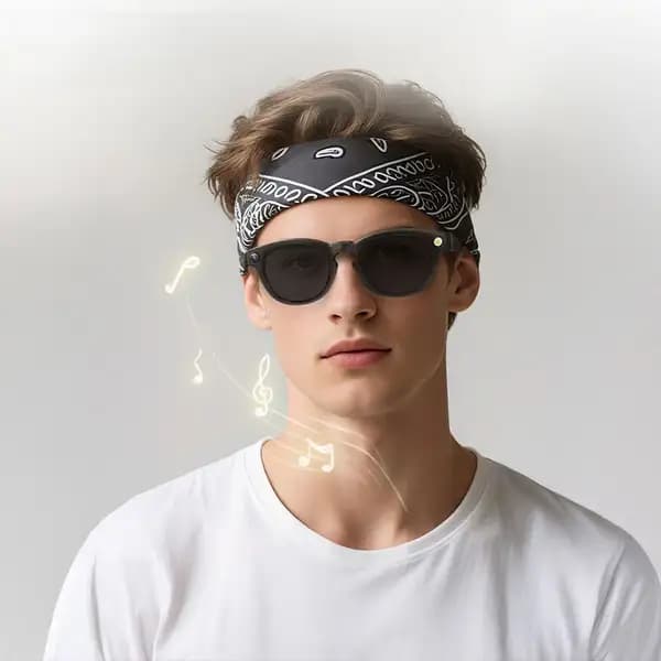 عینک هوشمند دوربیندار پاورولوژی مدل Powerology Lovanni AI Smart Glasses — تصویر ۳