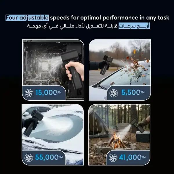 جت فن قدرتمند پاورولوژی مدل Powerology Powerflow Turbo Blower Fan — تصویر ۴
