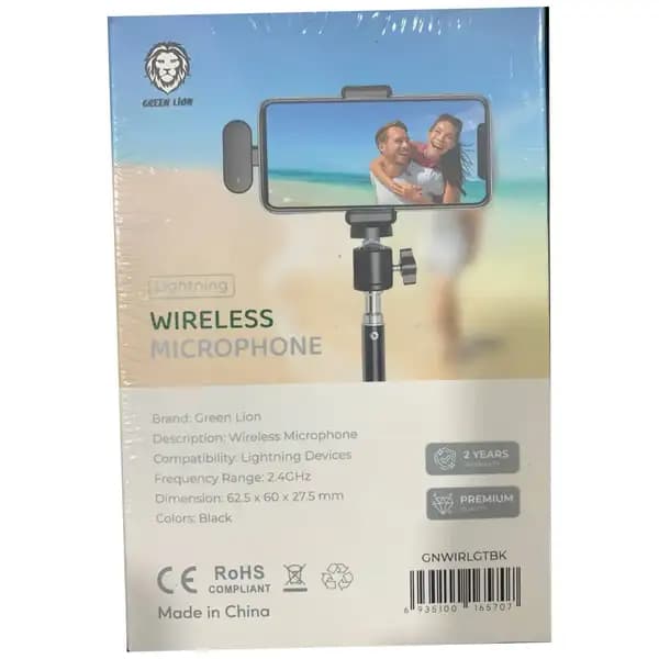 میکروفون بیسیم گرین لاین مدل Green Lion GNWIRLGTBK Lightning Wireless Microphone — تصویر ۶