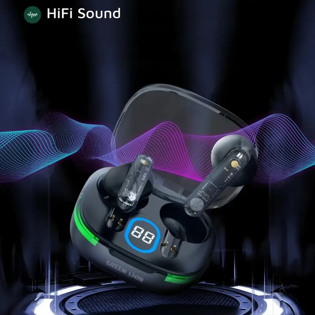 ایرپاد گرین لاین مدل Green Lion Vegas True Wireless Earbuds — تصویر ۶