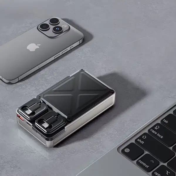 پاوربانک 20000 هزار 22.5 وات پرودو Porodo Built-In Type-C & Lightning PD-PBFCH056 — تصویر ۵