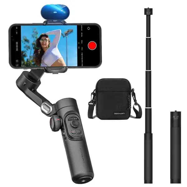 گیمبال سه‌محوره پرودو مدل Porodo Velocam 3-Axis Gimbal Stabilizer — تصویر ۴