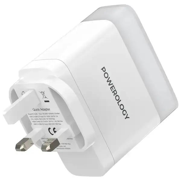 شارژر سوپر فست 100 وات پاورولوژی مدل Powerology Lunex Series PD — تصویر ۳