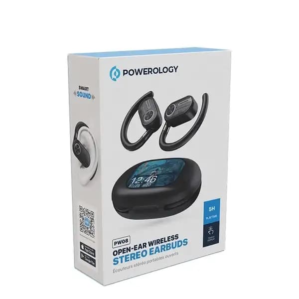 هندزفری بلوتوث القایی پاورولوژی Powerology Oura Open-Ear Earbuds — تصویر ۸