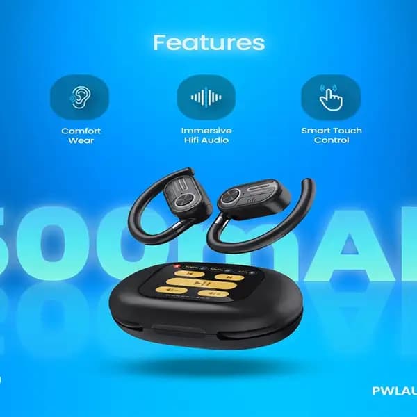 هندزفری بلوتوث القایی پاورولوژی Powerology Oura Open-Ear Earbuds — تصویر ۴
