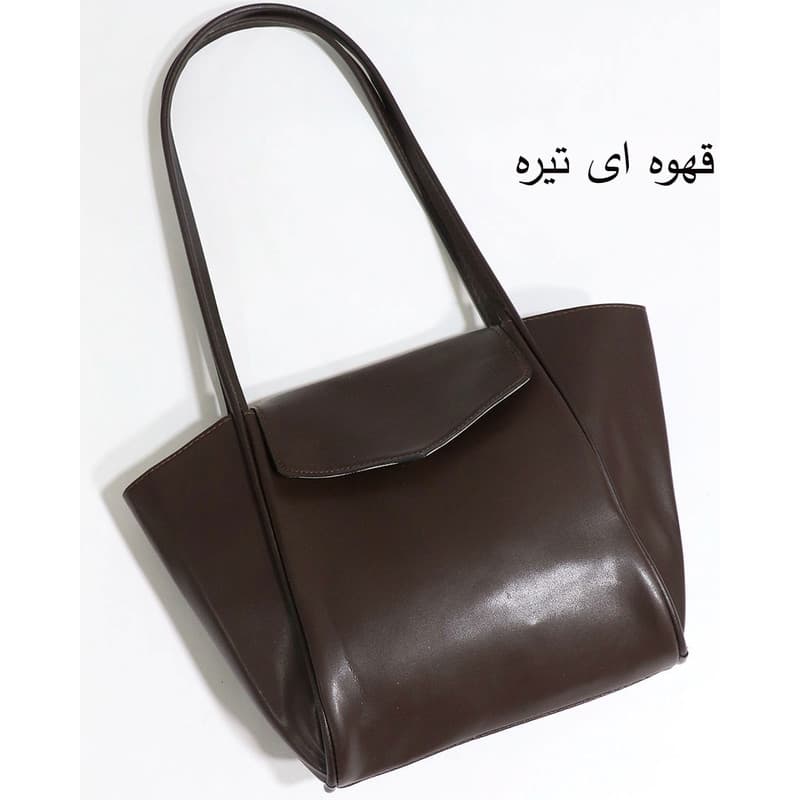 کیف دوشی زنانه مدل چرم مصنوعی مجلسی طرح ساده کد 99500 — تصویر ۶