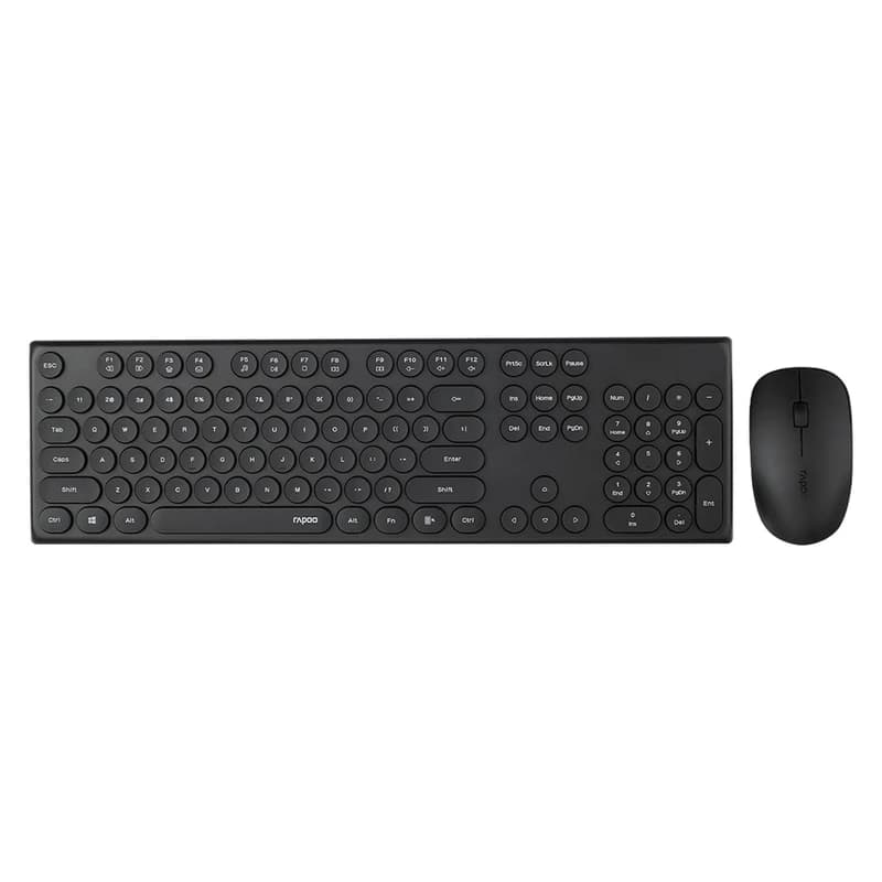 ست بی‌سیم رپو X260s | کیبورد کم‌صدا + ماوس ارگونومیک