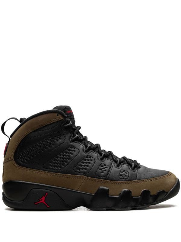نایک ایر جردن ۹ قهوه ای مشکی Nike air jordan 9 olive concord