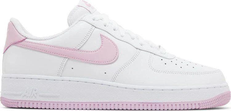 نایک ایر فورس بدون ساق صورتی سفید Nike Air Force 1 white pink