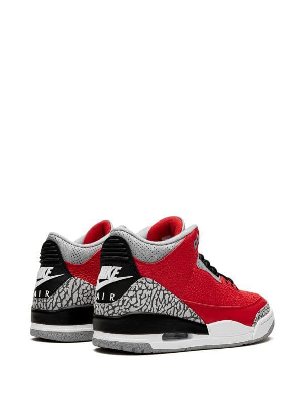 نایک ایر جردن ۳ سمنت قرمز Nike air jordan 3 Red Cement — تصویر ۴