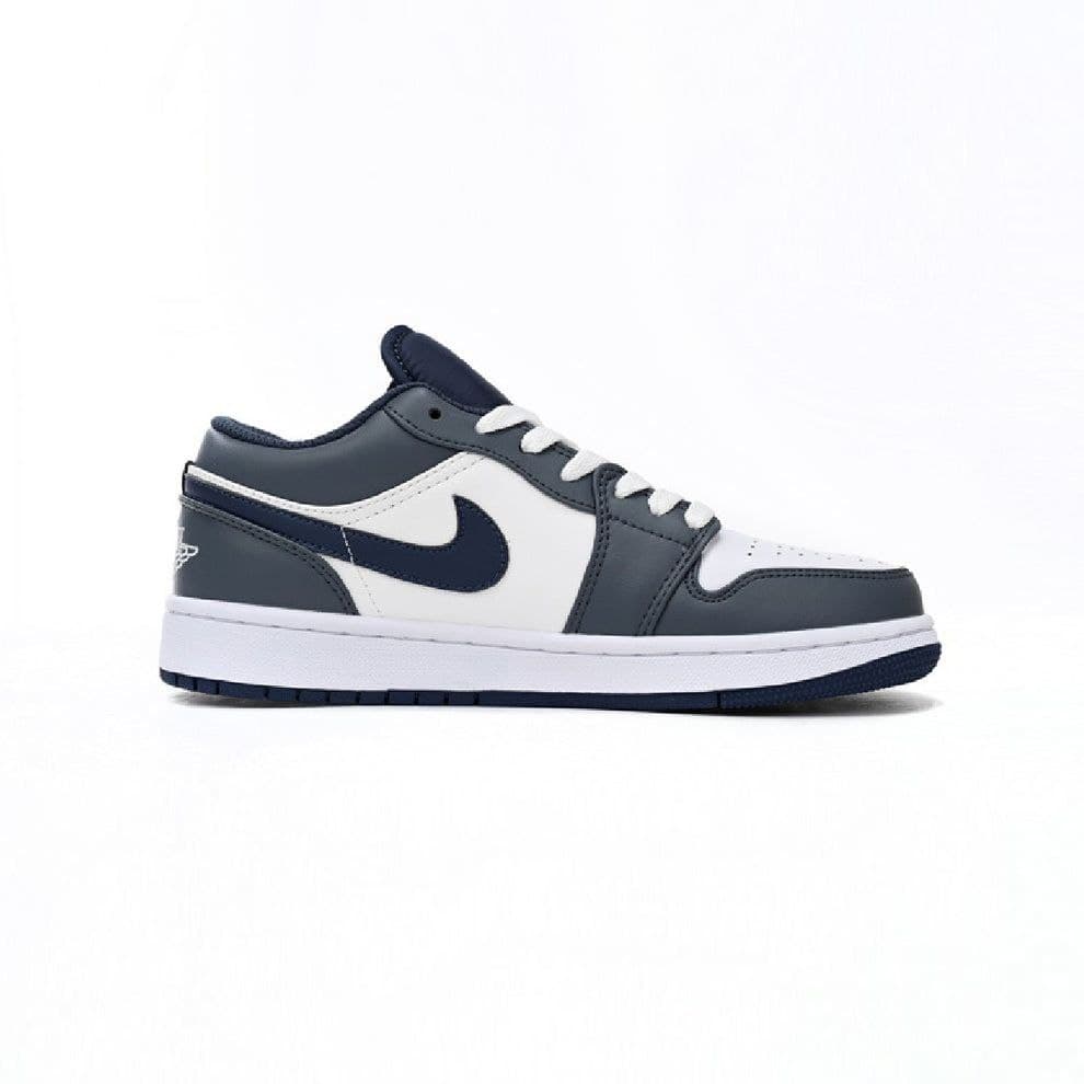 نایک ایر جردن ۱ بدون ساق سورمه ای طوسی Nike air jordan 1 low blue gray