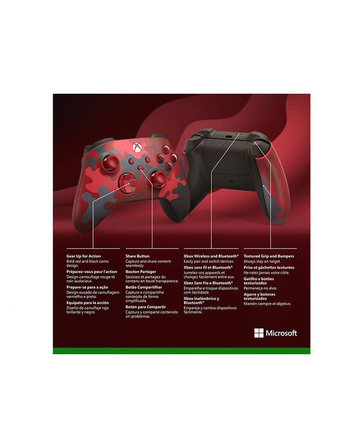 دسته بازی ایکس باکس X و S اورجینال بیسیم Xbox Controller Daystrike Camo — تصویر ۴