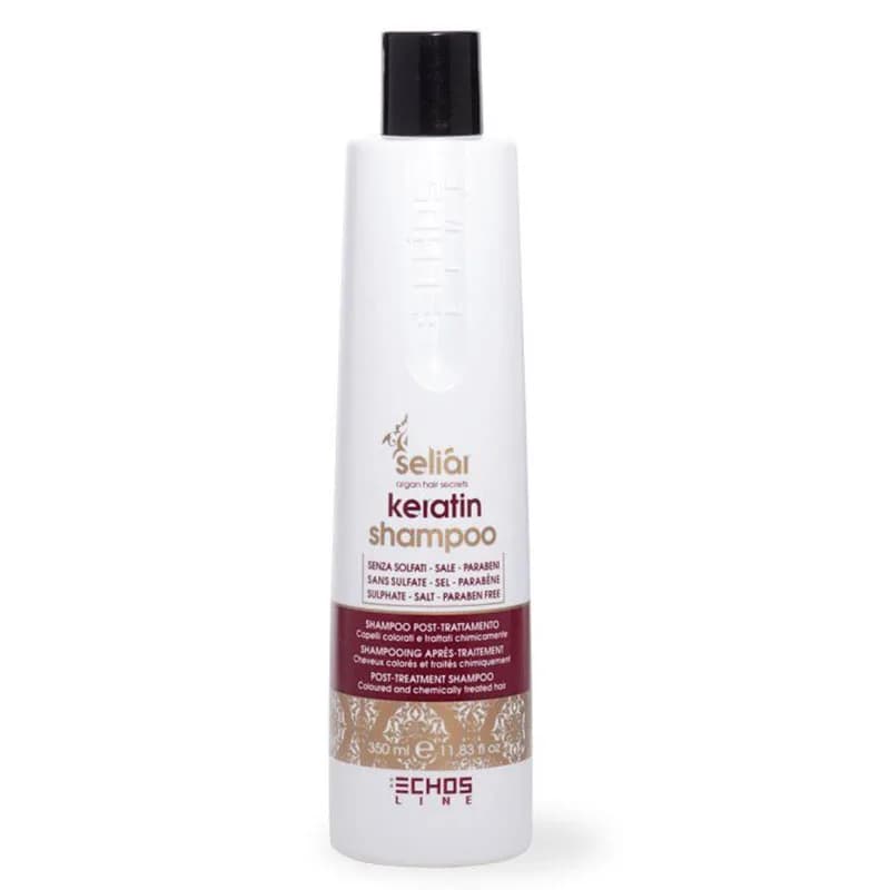 شامپو کراتین آرگان اچ اس لاین KERATIN & ARGAN OIL حجم 350 میل