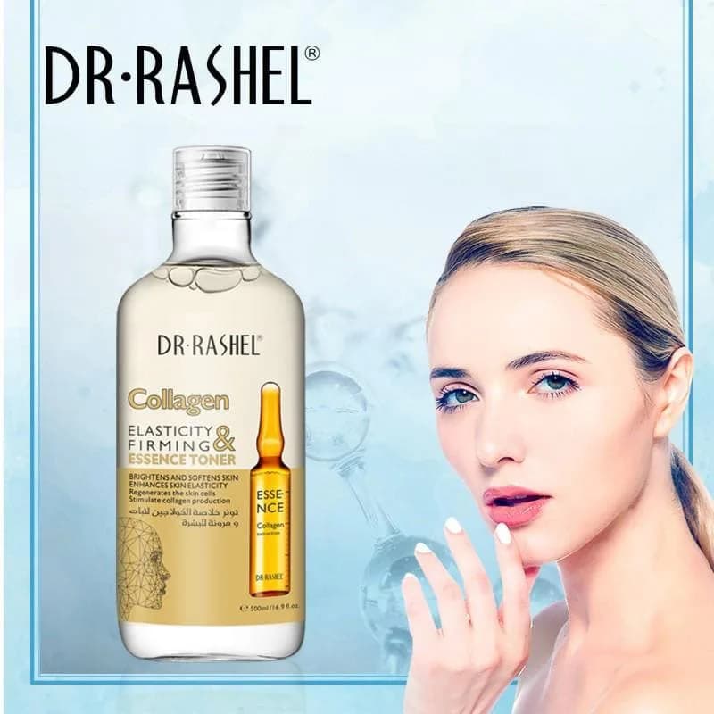 تونر کلاژن سفت کننده پوست دکتر راشل Dr Rashel حجم 500 میل — تصویر ۴