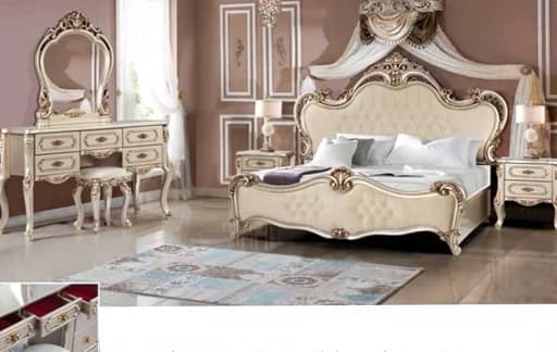 سرویس خواب سلطنتی دو نفره پرنس مبلمان فرنا مدل 1143455