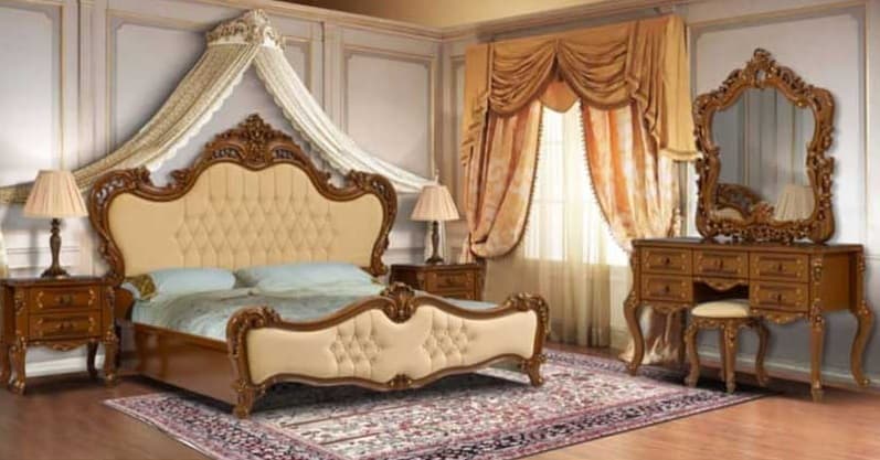 سرویس خواب سلطنتی دو نفره پرنس مبلمان فرنا مدل 1143455 — تصویر ۲