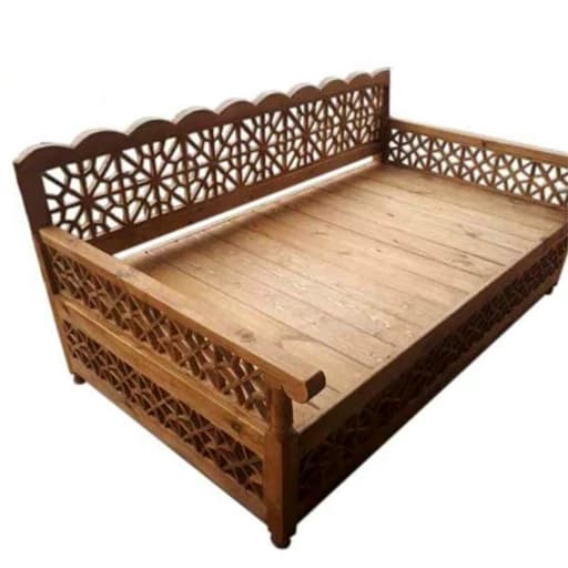 +تخت سنتی 2در یک نیمکت سنتی صندلی سنتی مبلمان فرنا مدل 1143417