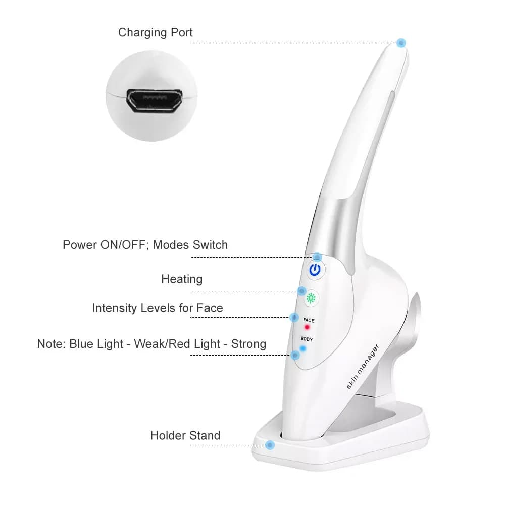 دستگاه لیفتینگ و اتو پوست صورت و بدن skin massager — تصویر ۷