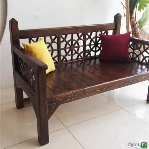 +تخت سنتی 120در60 نیمکت سنتی صندلی سنتی مبلمان فرنا مدل 1143412