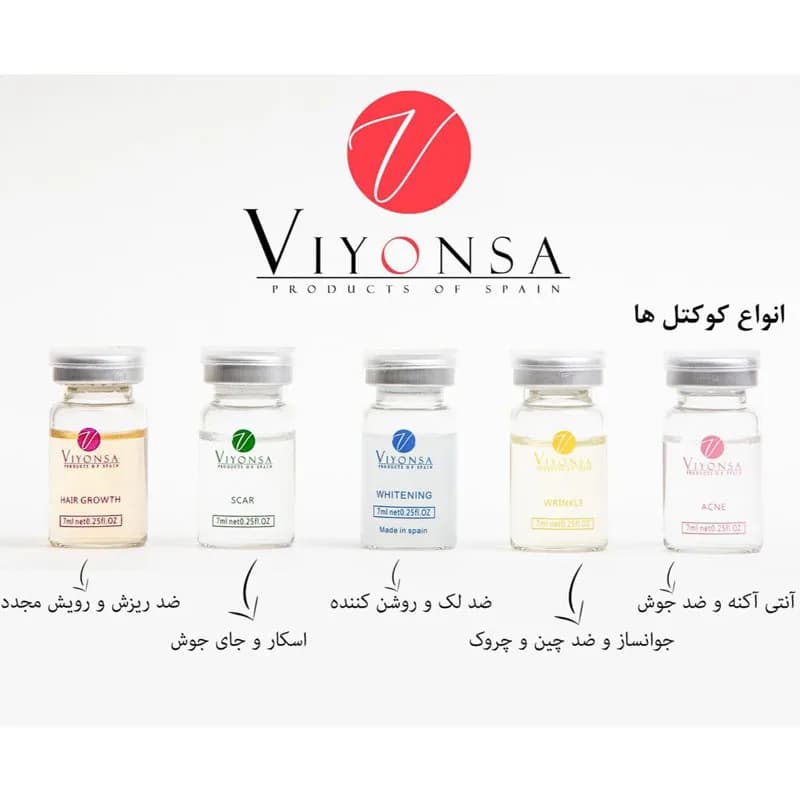 کوکتل ضد ریزش و رویش مجدد مو ویونسا viyonsa — تصویر ۴