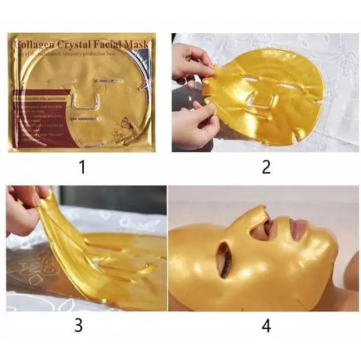 ماسک ورقه ای کلاژن و طلا gold mask — تصویر ۳