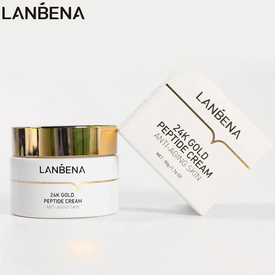 کرم ضدچروک پپتید طلا لانبنا LANBENA حجم 50 گرم — تصویر ۲