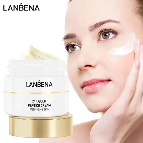 کرم ضدچروک پپتید طلا لانبنا LANBENA حجم 50 گرم — تصویر ۶