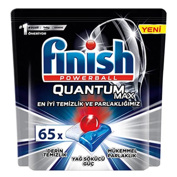 قرص ماشین ظرفشویی فینیش کوانتوم مکس QUANTUM MAX بسته 65 عددی