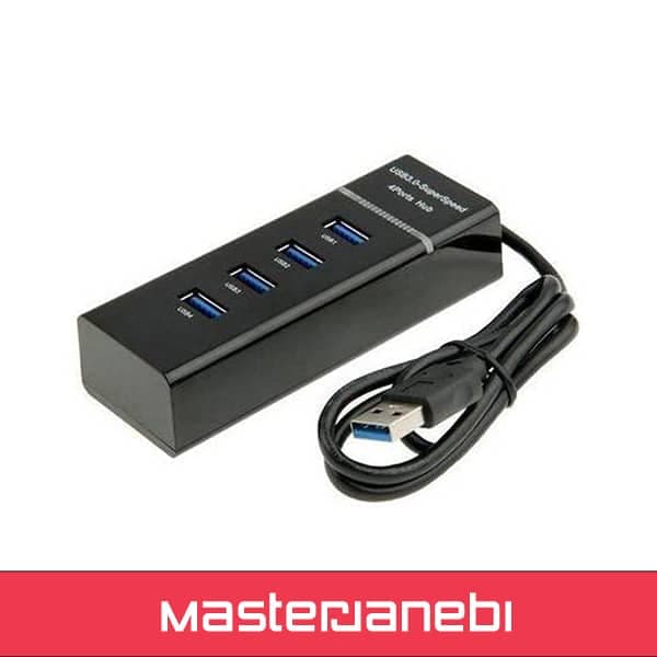 هاب 4 پورت 3.0 USB مدل 303 (1متری)